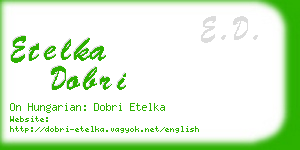 etelka dobri business card